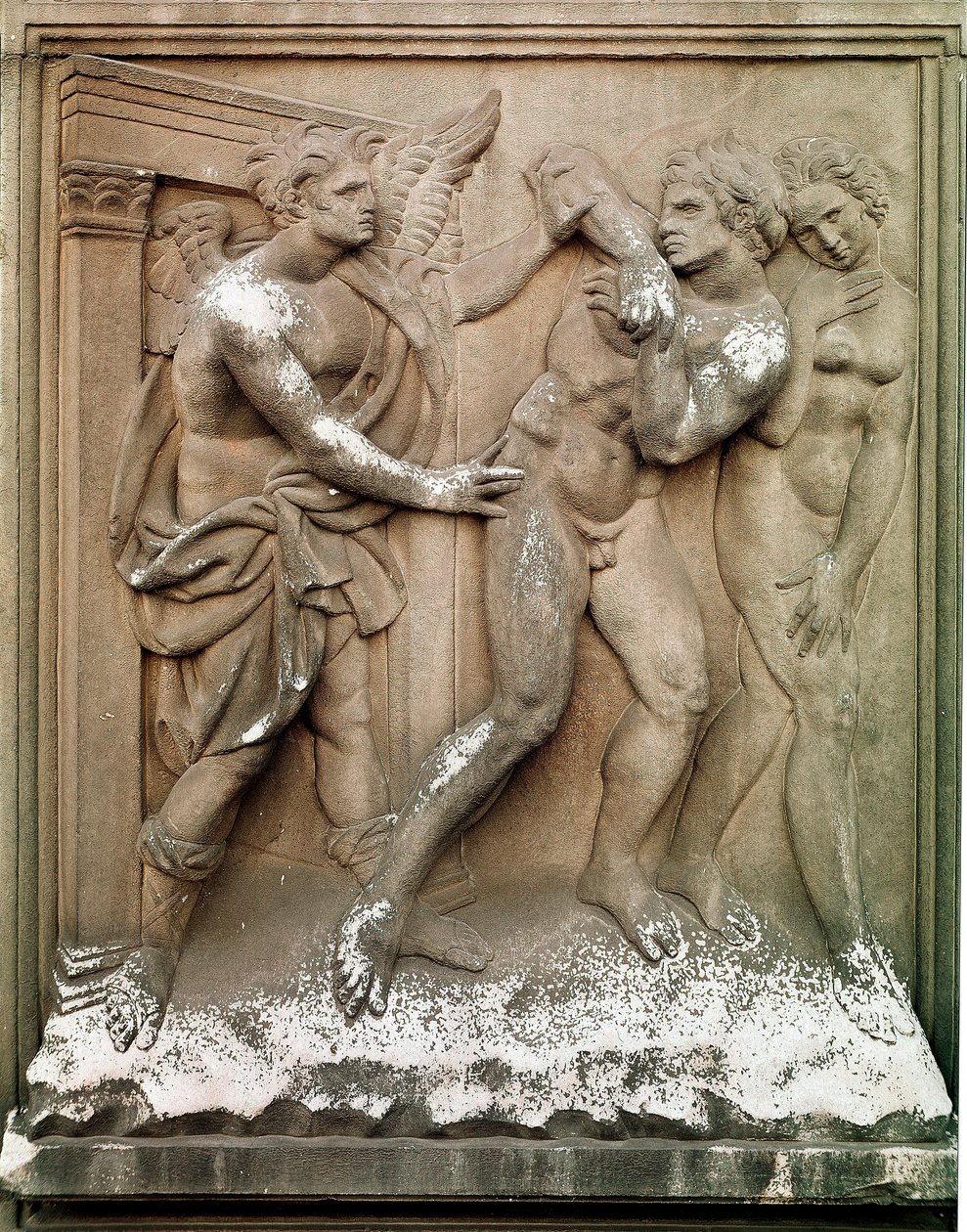 Adem ve Havva Avı Dünya Cenneti Alçak Kabartma Mermer by Jacopo Della Quercia (1374 / 8-1438) 1430-1435 Dim.86x68 cm Bologna San Petronio Kilisesi by Jacopo della Quercia