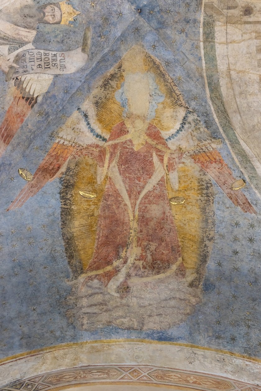 Adalet Alegorisi, kasanın detayı (fresk) by Jacopo di Cione