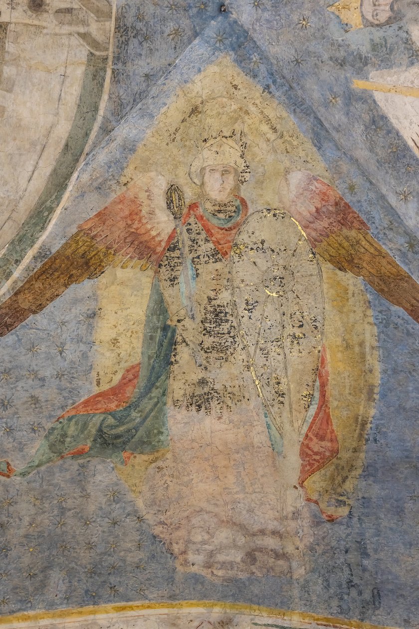 Kale Alegorisi, tonoz detayı (fresk) by Jacopo di Cione