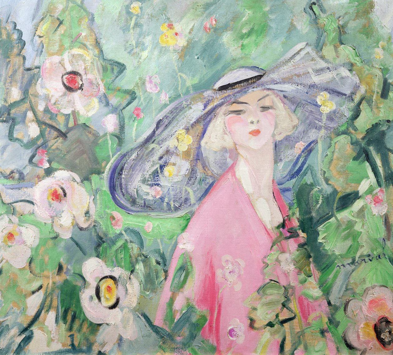 Şapkalı Kadın, 1920 civarı (tuval üzerine yağlı boya) by Jacqueline Marval