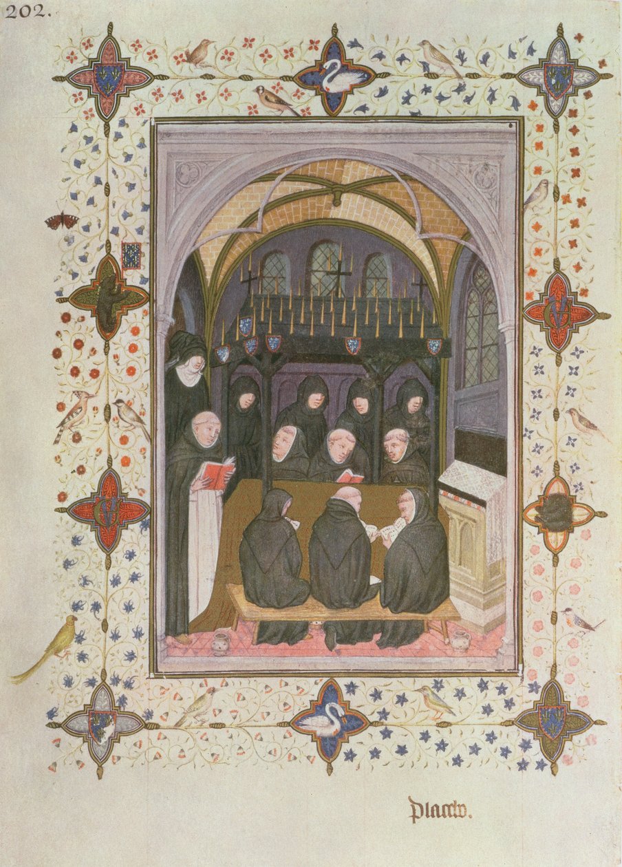 MS 11060-11061 Ölülerin Büroları: cenaze törenleri by Jacquemart de Hesdin