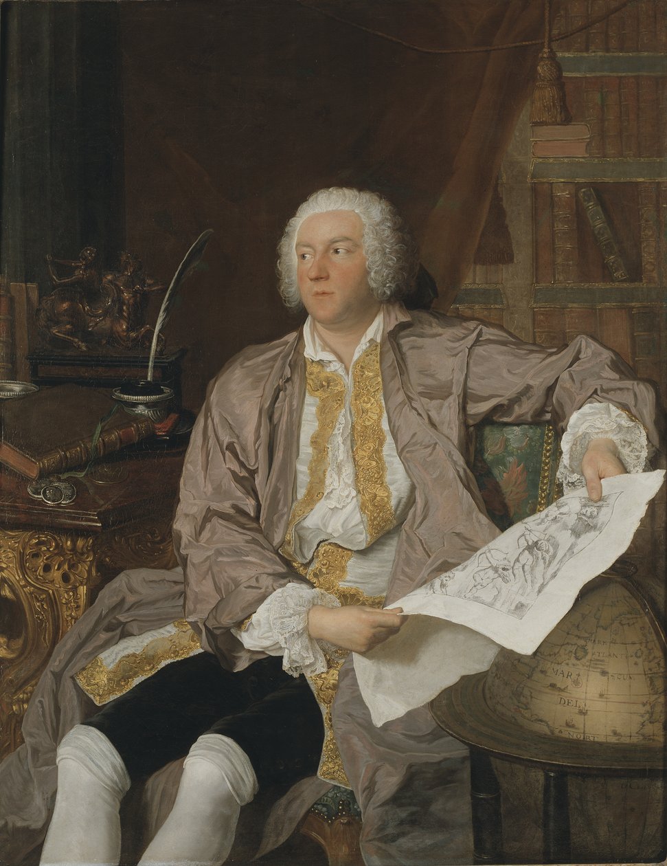 Kont Carl Gustaf Tessin (1695-1770) by Jacques Andre Joseph Camelot Aved