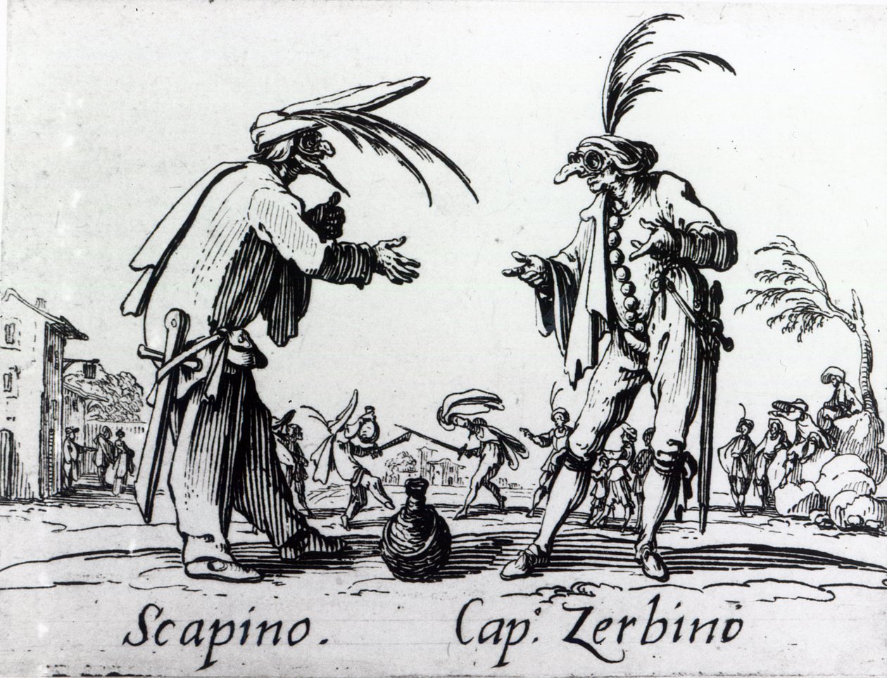 Balli de Sfessania, 1622 dolayları by Jacques Callot
