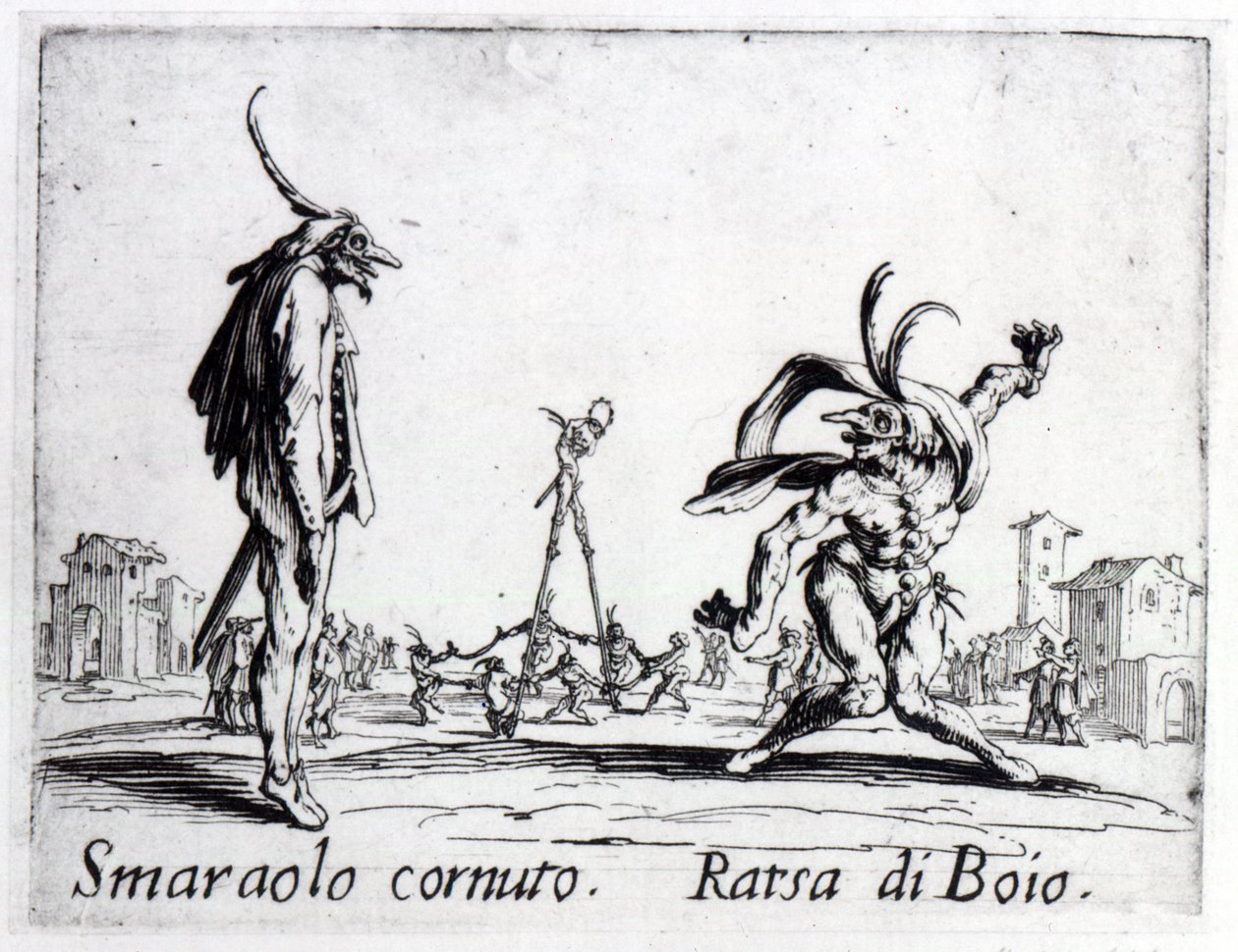 Balli de Sfessania, 1622 dolayları by Jacques Callot