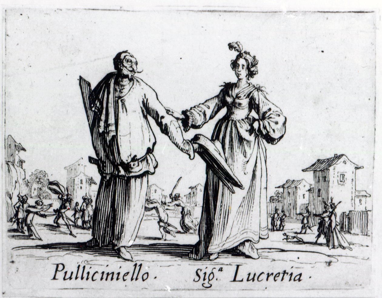 Balli de Sfessania, 1622 dolayları by Jacques Callot