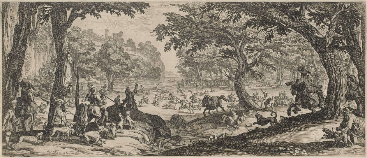 geyik avı by Jacques Callot