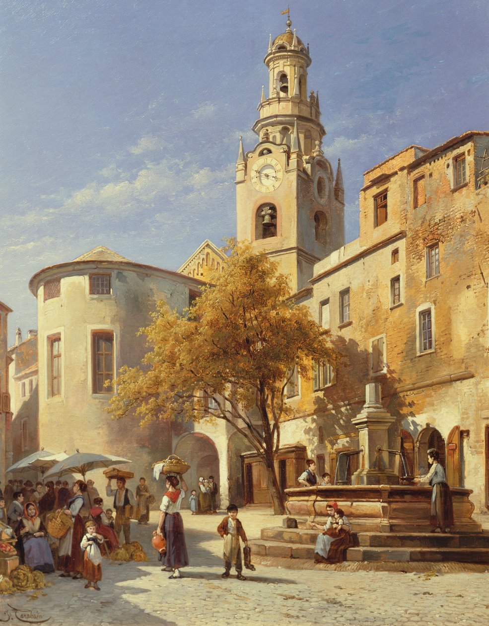Kıta sokak sahnesi by Jacques Carabain