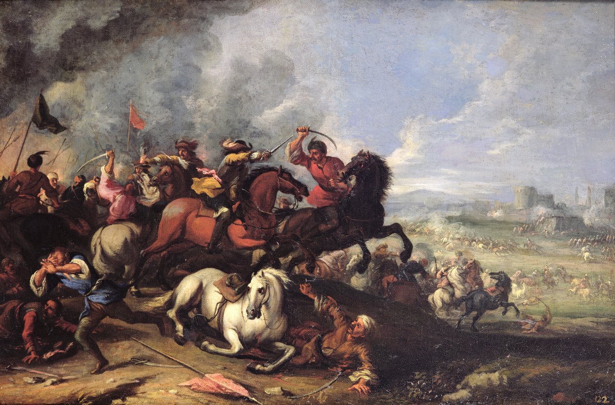 Savaş sahnesi by Jacques Courtois