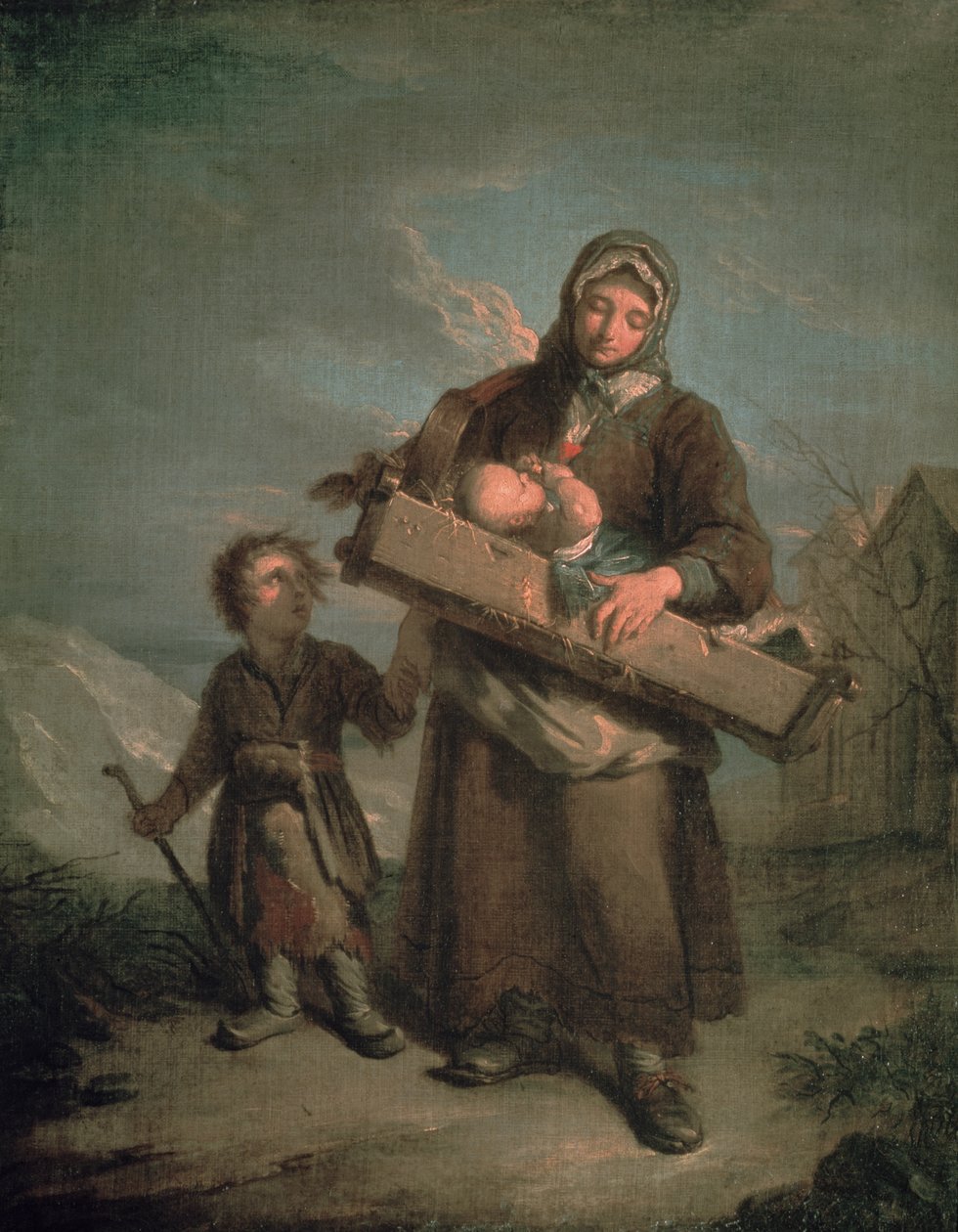 Çocuklu Zavallı Kadın by Jacques Dumont