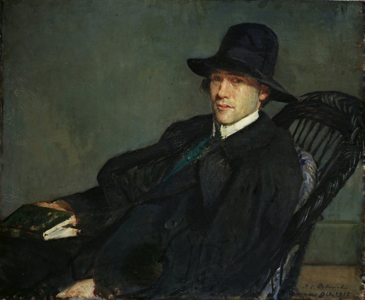 Portrait of Andre Gide (1869-1951) 1912  by Jacques Emile Blanche
