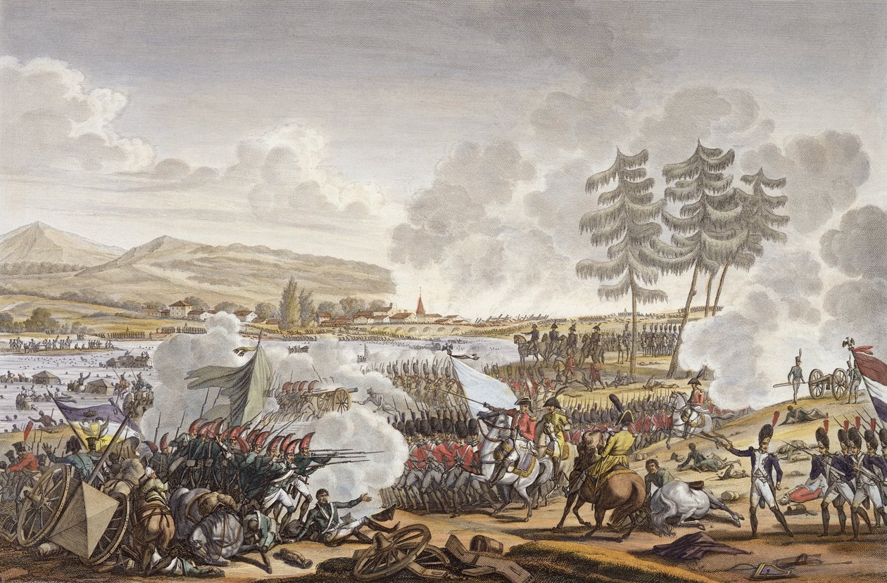 Friedland Savaşı, 14 Haziran 1807, Francois Pigeot (d.1775) (aquatint) tarafından oyulmuş by Jacques Francois Joseph Swebach
