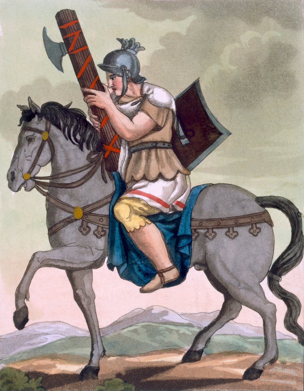 Süvari askeri lictor, fasces taşıyıcısı, Labrousse tarafından oyulmuş 