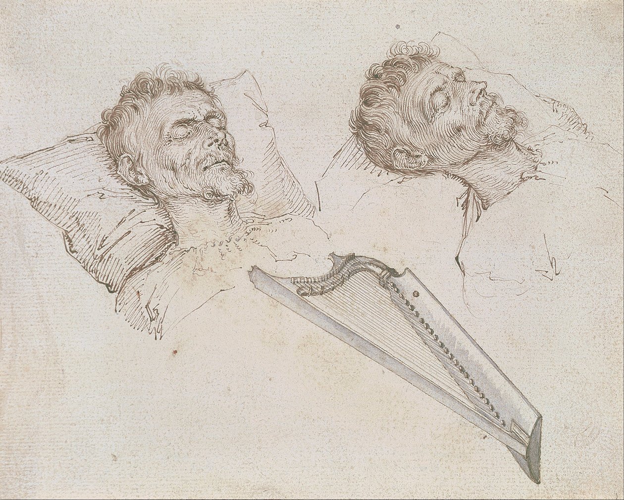 Karel van Mander ölüm döşeğinde by Jacques II de Gheyn
