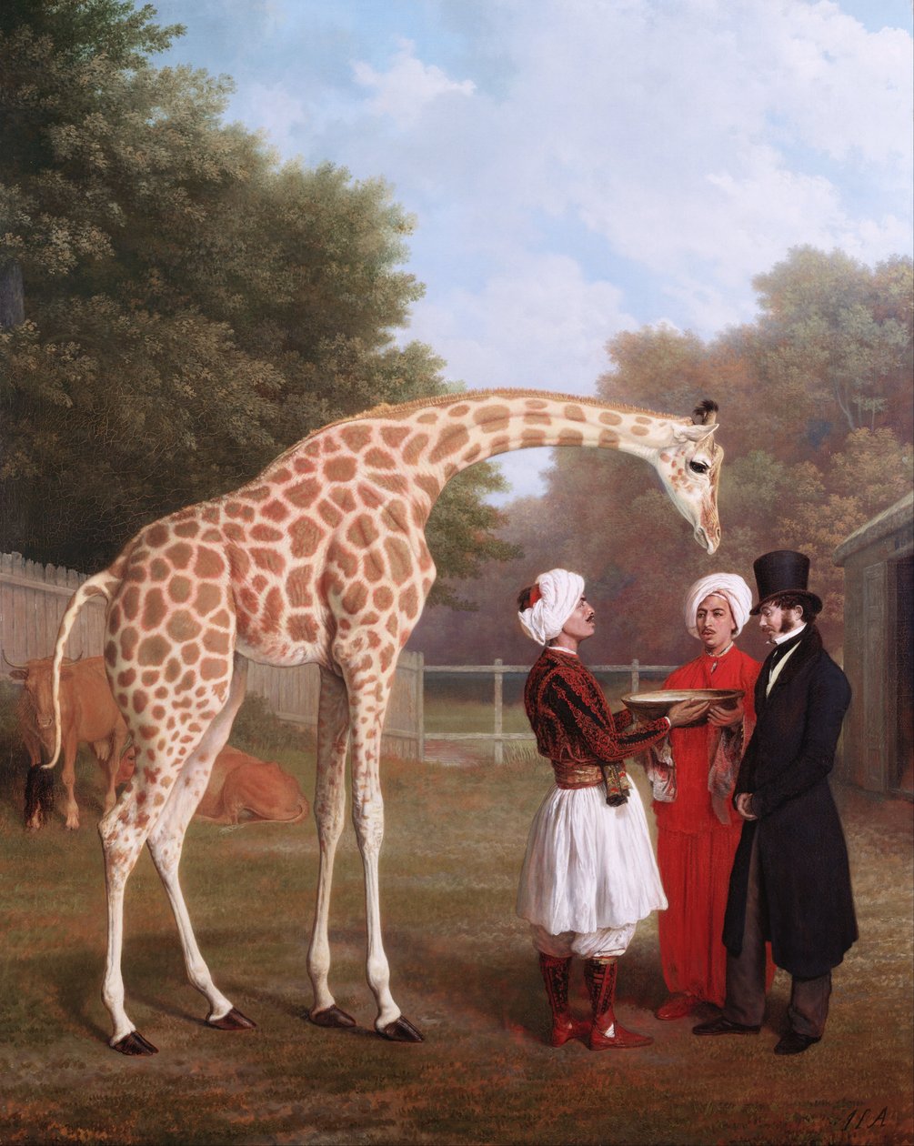 Nubian Zürafa by Jacques Laurent Agasse