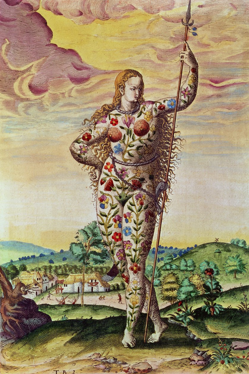 Theodore de Bry (1528-88) 1585-88 tarafından oyulmuş 