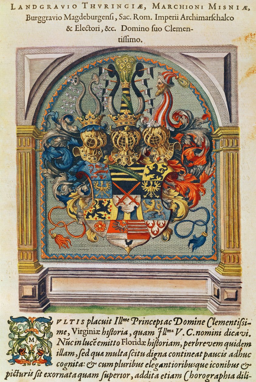 Theodore de Bry (1528-98) tarafından oyulmuş 