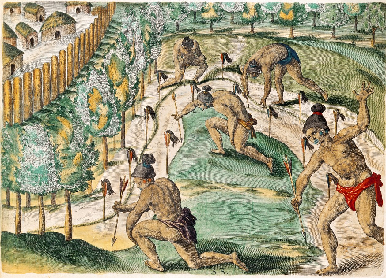 Theodore de Bry (1528-98) 1591 tarafından oyulmuş 