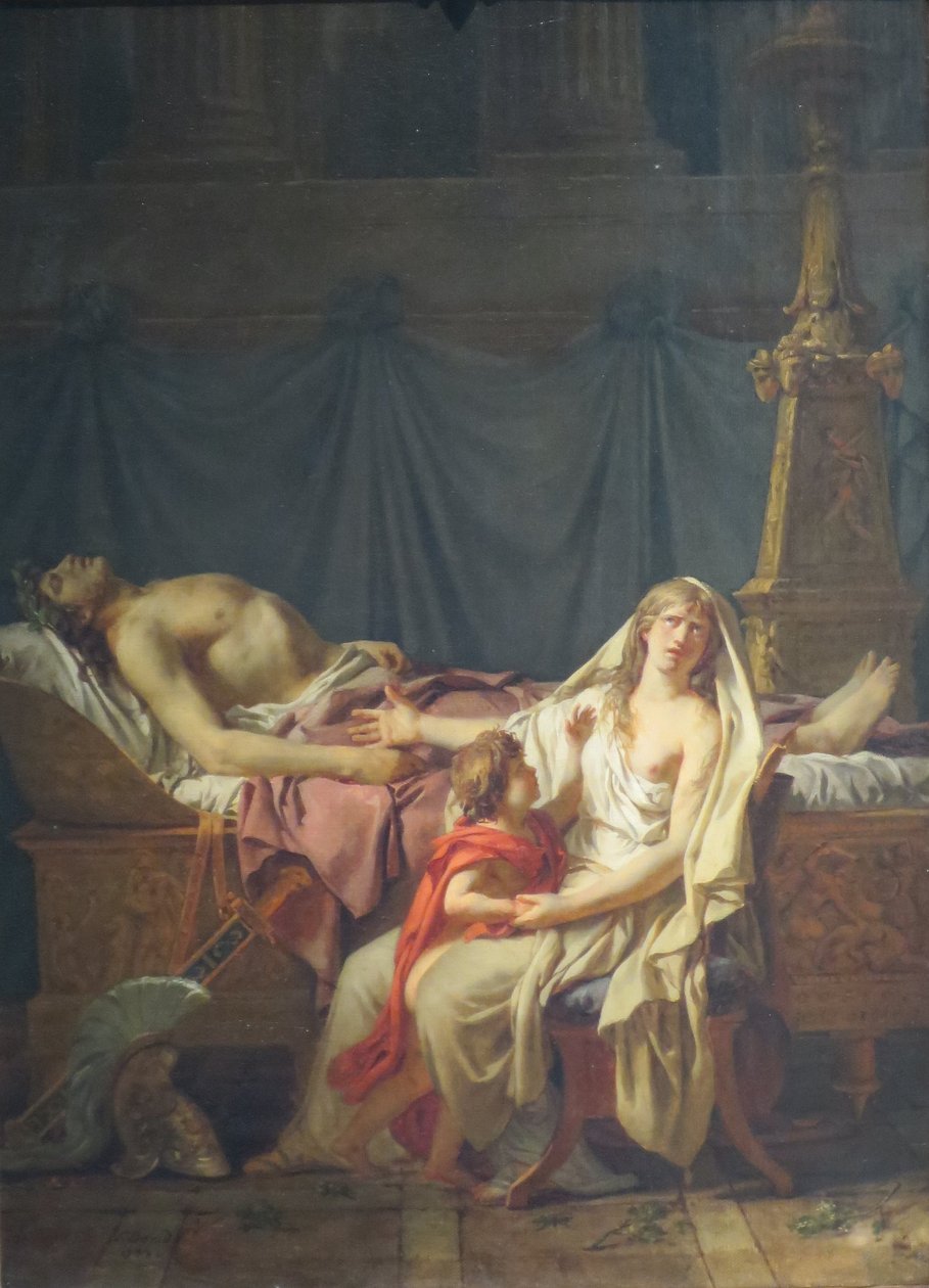 Andromache Yas Hector by Jacques Louis David