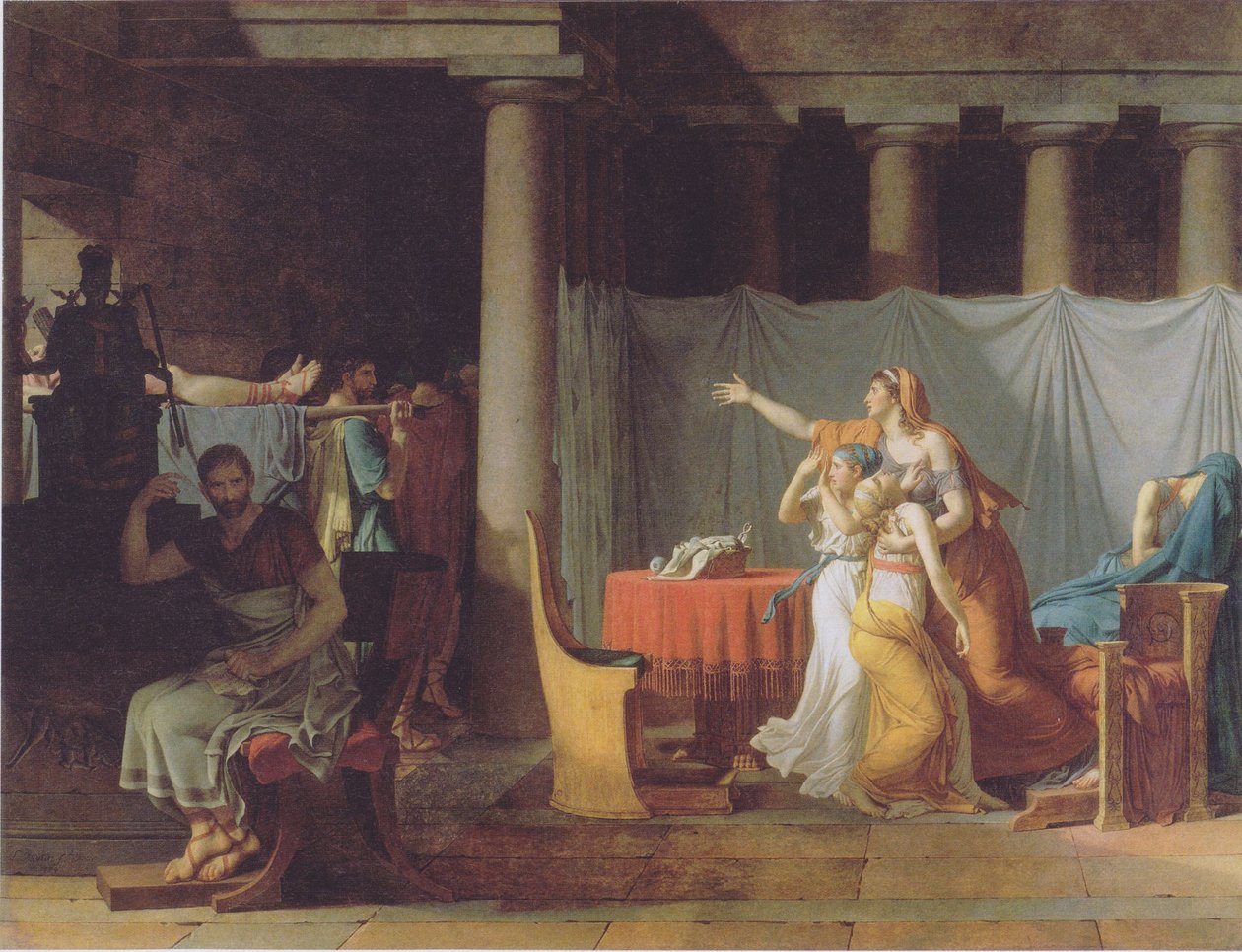 Lictors, oğullarının cesetlerini Brutus