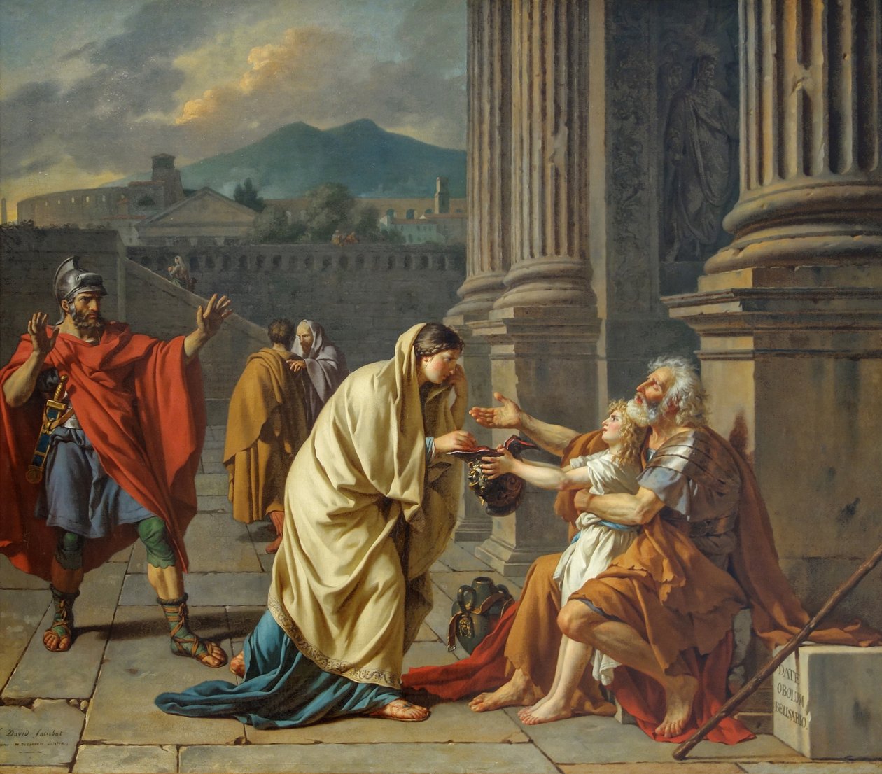 Louvre david belisaire tanındı by Jacques Louis David