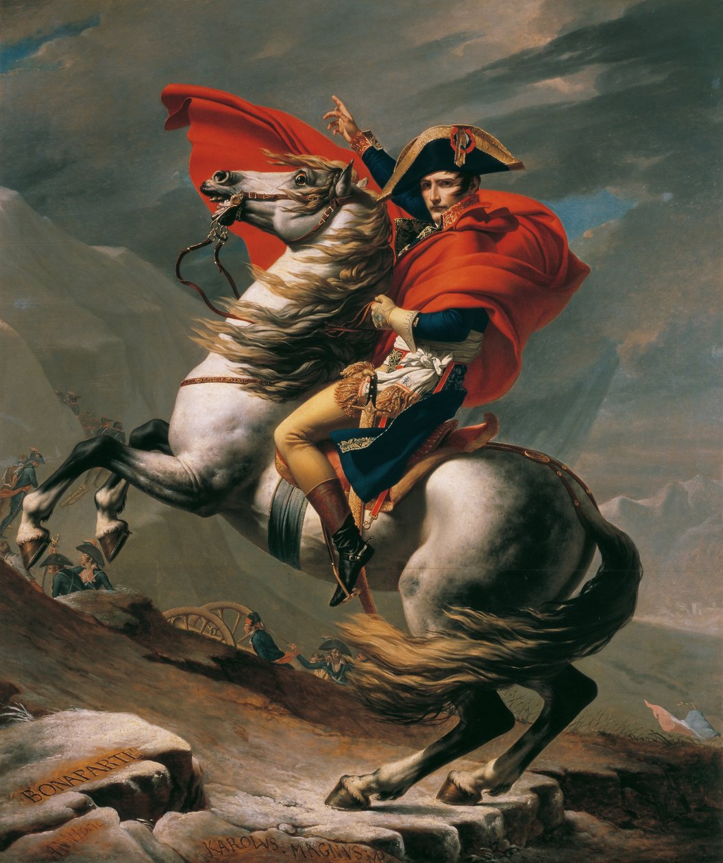 Napolyon Alpleri Geçerken by Jacques Louis David