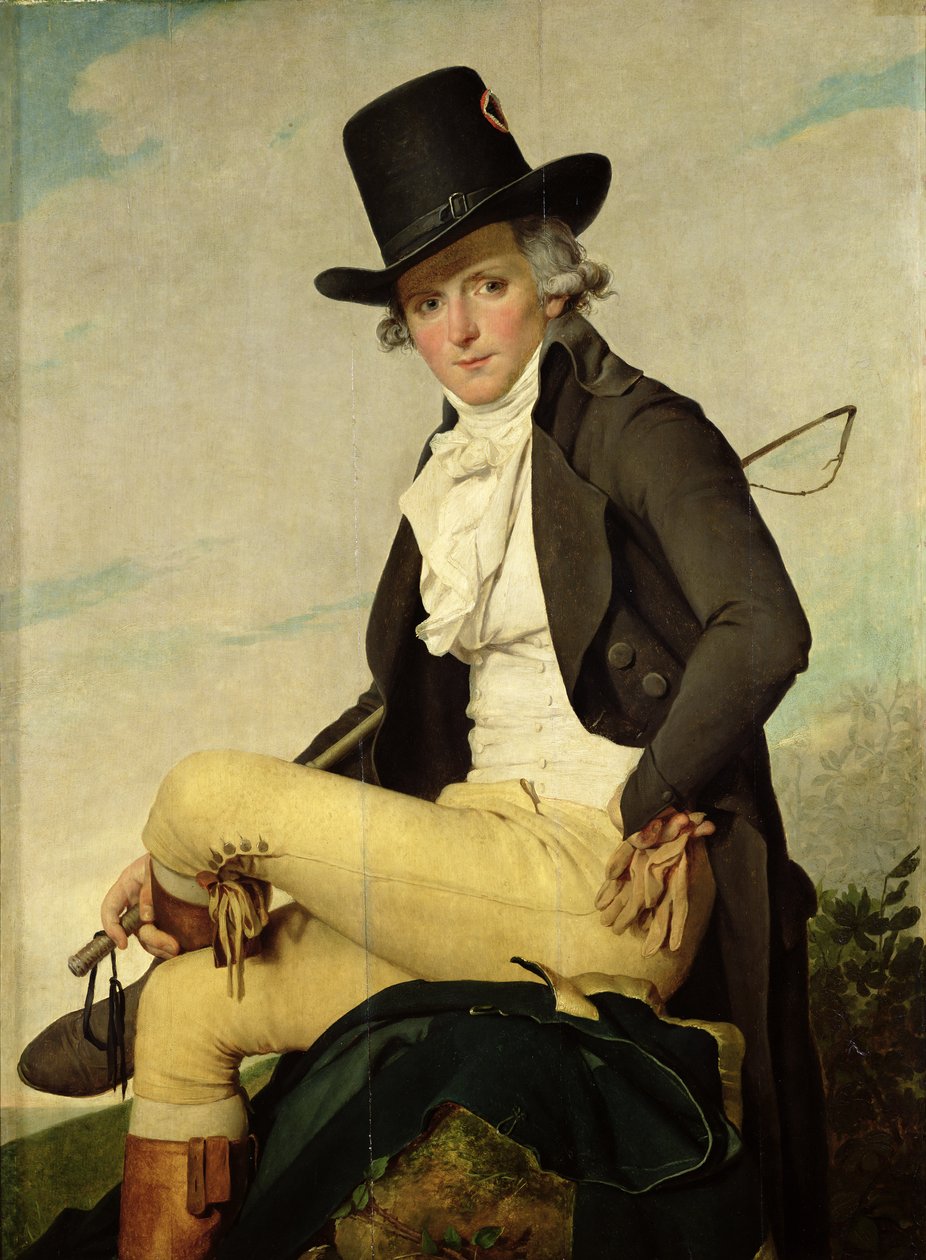 Sanatçının kayınbiraderi Pierre Seriziat (1757-1847) portresi, 1795 by Jacques Louis David