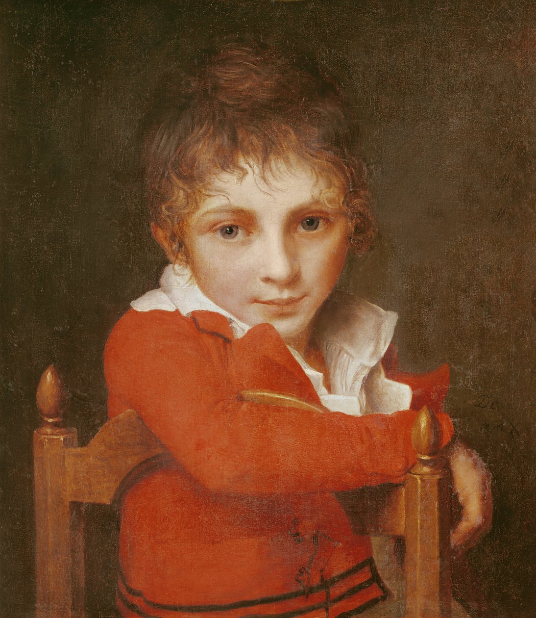 genç bir çocuk portresi by Jacques Louis David