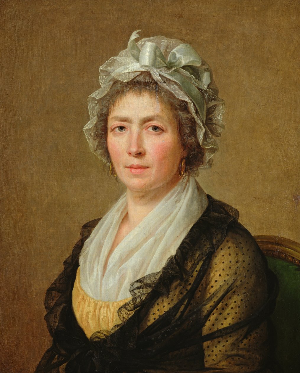 Bir kadının portresi veya sanatçının çocuklarının mürebbiyesi by Jacques Louis David