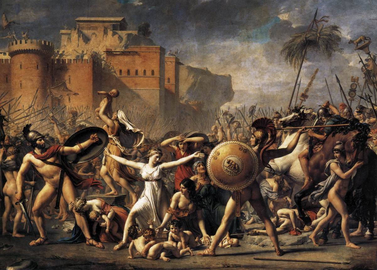 Sabine Kadınlarının Müdahalesi by Jacques Louis David