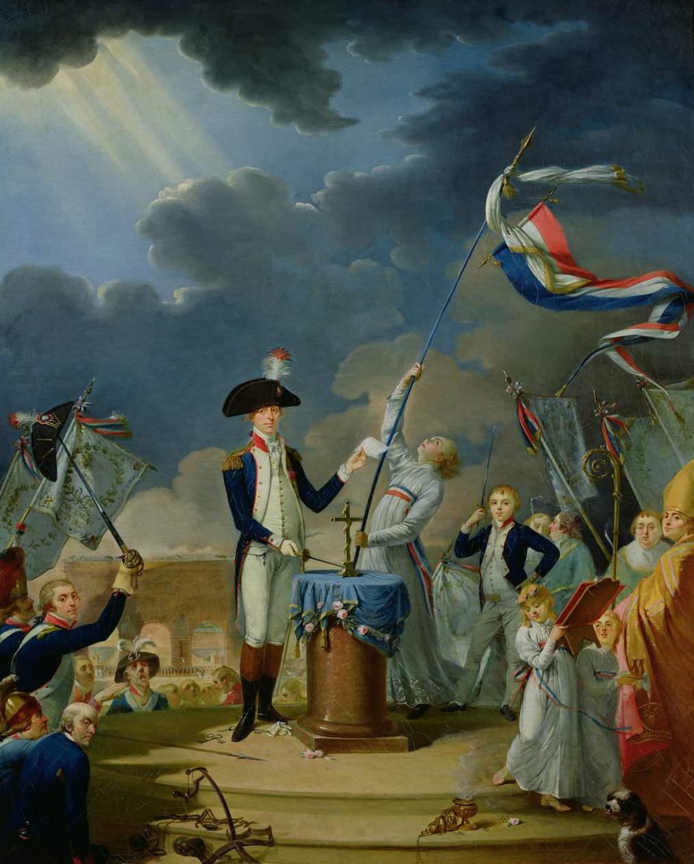 Federasyon Festivalinde Lafayette Yemini, 14 Temmuz 1790, 1791 by Jacques Louis David