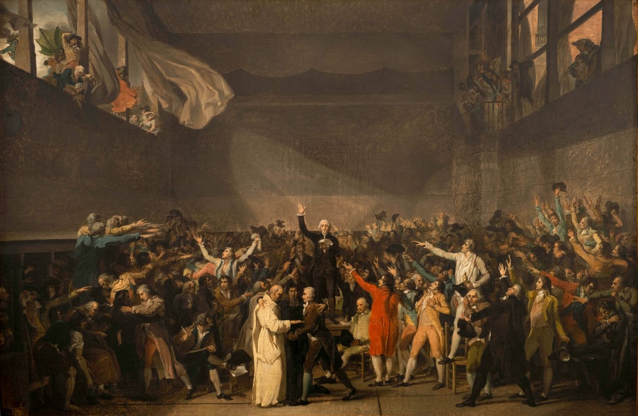 Tenis Kortu Yemini, 20 Haziran 1789, 1791 by Jacques Louis David