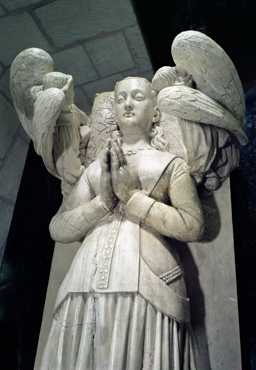 Agnes Sorel'in Mezarı (c.1422-50) 1450-59 (detay) by Jacques Morel