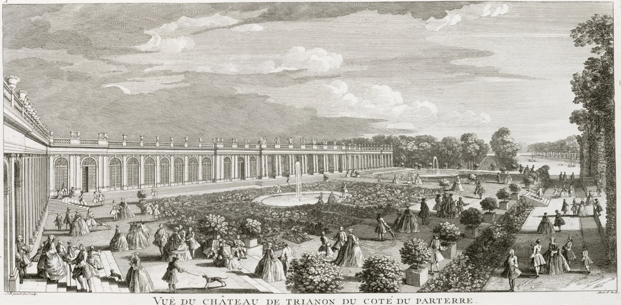 Chateau de Trianon'un görünümü, parter (ayrıca bkz. 187758) by Jacques Rigaud
