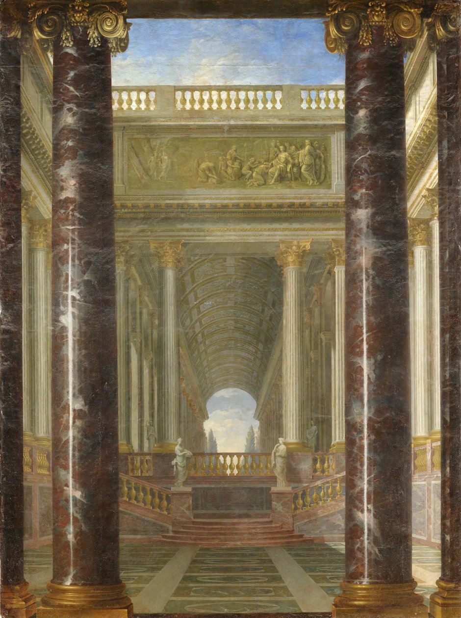 Bahçe perspektifi by Jacques Rousseau