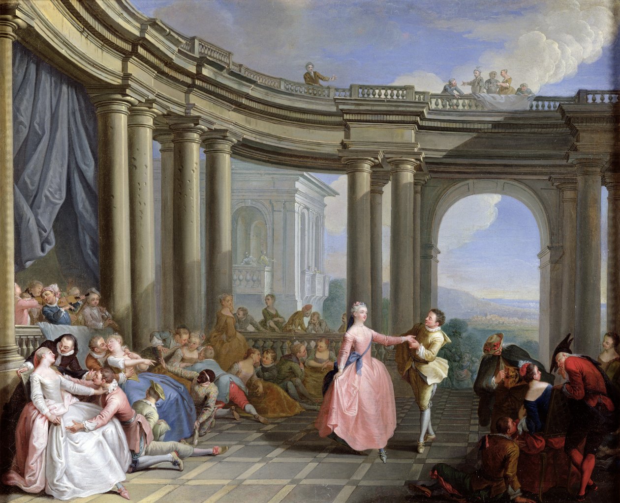 Minuet by Sebastien I Le Clerc