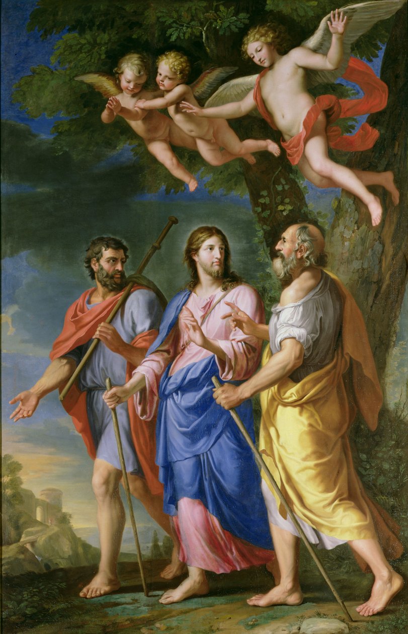 Emmaus Yolunda İsa by Jacques Stella