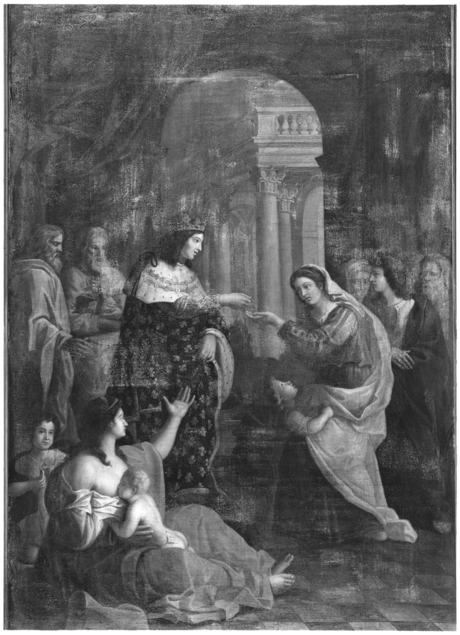 Louis (1214-70) sadaka dağıtıyor by Jacques Stella