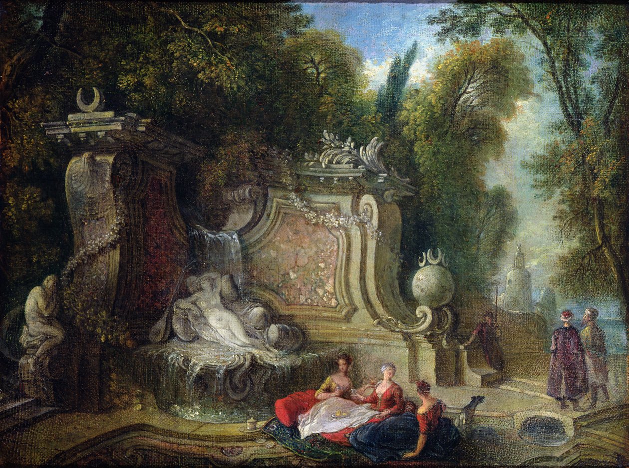 oryantal bahçe by Jacques de Lajoüe