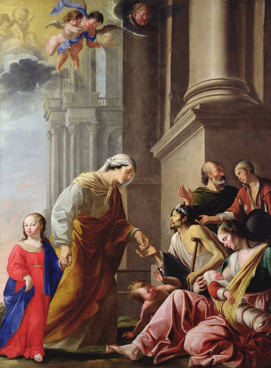Aziz Anne, Meryem Ana Refakatinde Sadaka Verme by Jacques de Letin