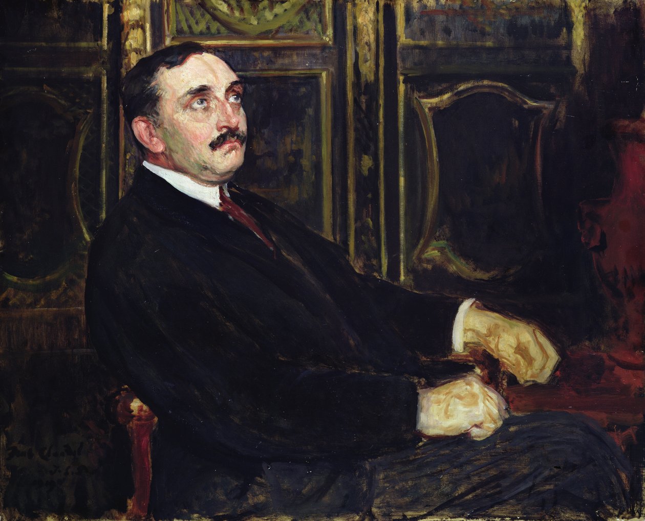 Paul Claudel (1868-1955) 1919  by Jacques Emile Blanche