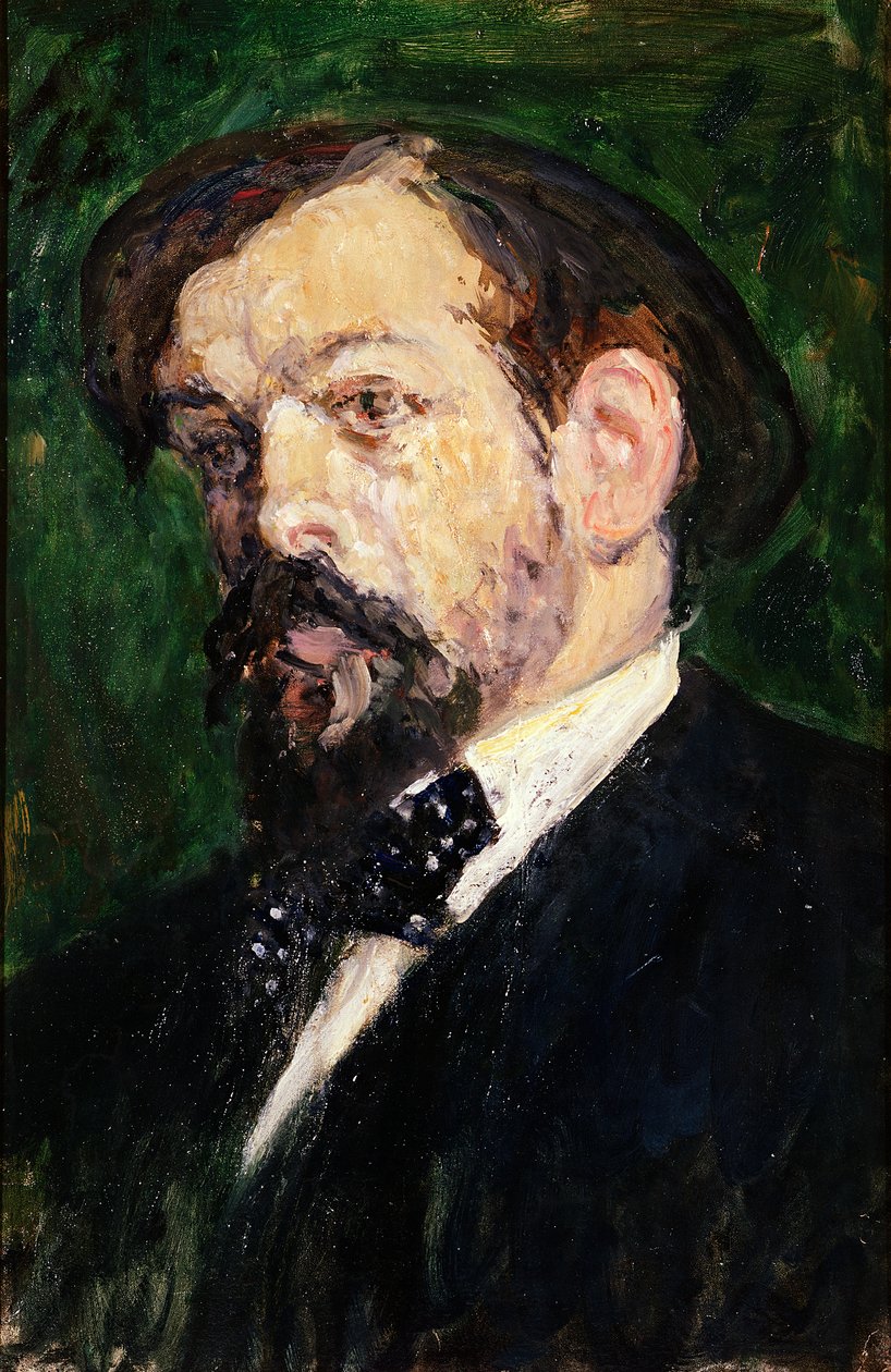 Portrait of Claude Debussy (1862-1918)  by Jacques Emile Blanche