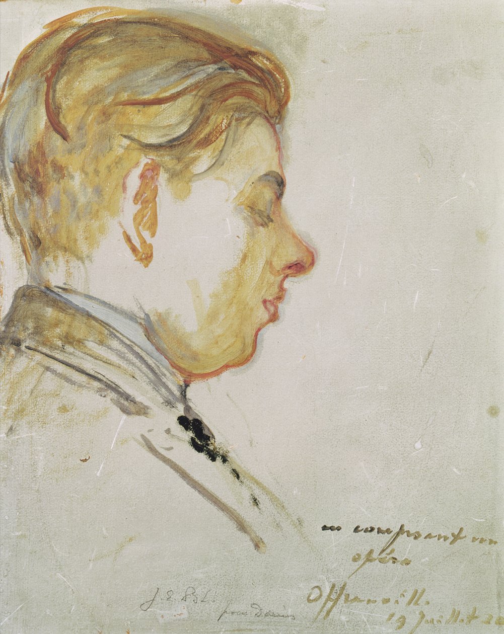 Kwiga ku gishushanyo cya Francis Poulenc (1899-1963) Ku ya 19 Nyakanga 1920 by Jacques Emile Blanche