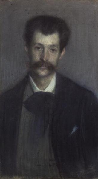 Georges de Porto-Riche (1849-1930) (pastel) by Jacques Emile Blanche