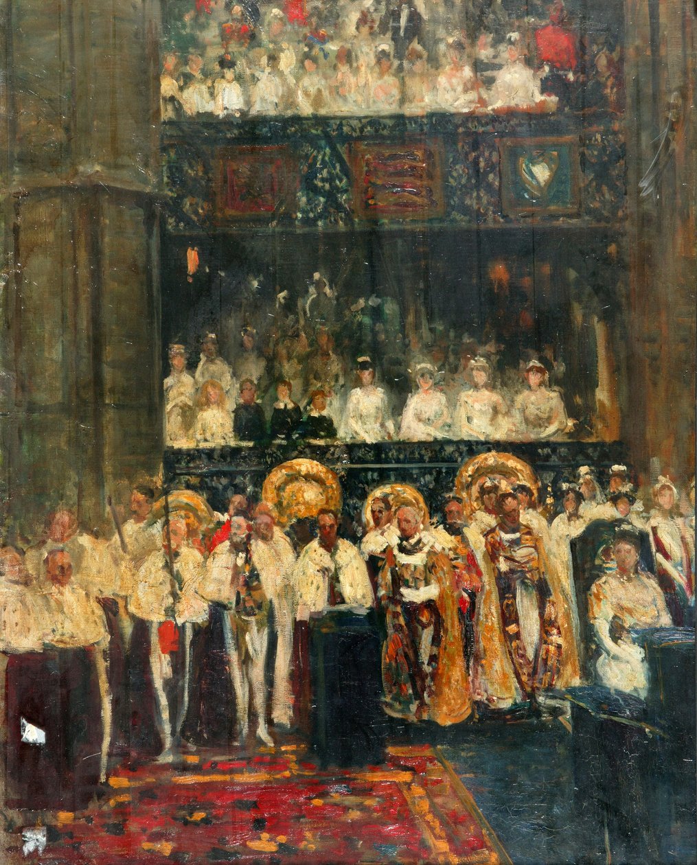 George V'in taç giyme töreni by Jacques Emile Blanche