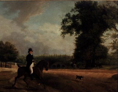 at sırtında yaşayan George by Jacques Laurent Agasse