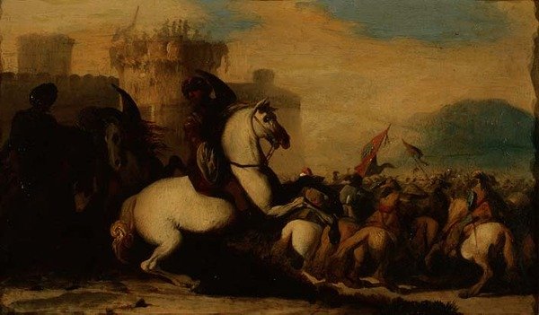 Bir Kale Dışında Bir Süvari Nişanı by Jacques Courtois