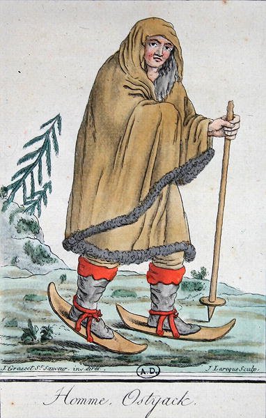 Kayaklı Ostyak Adamı by Jacques (after) Grasset de Saint Sauveur