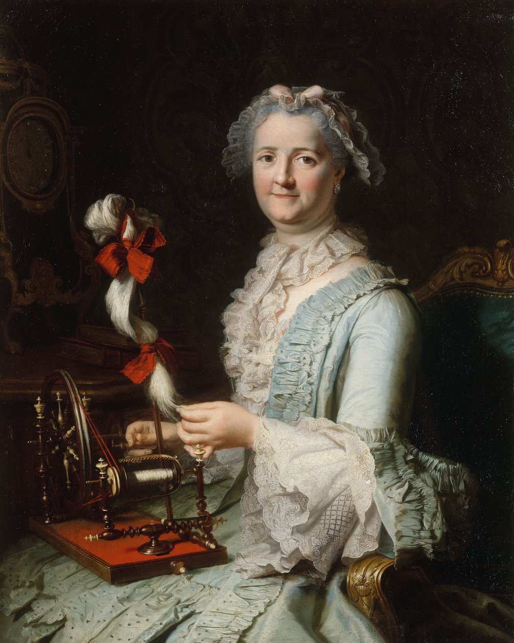 Chardin'in ikinci eşi Françoise-Marie Pouget'nin Varsayılan Portresi, 1760 dolayları (tuval üzerine yağlıboya) by Jacques Andre Joseph Camelot Aved