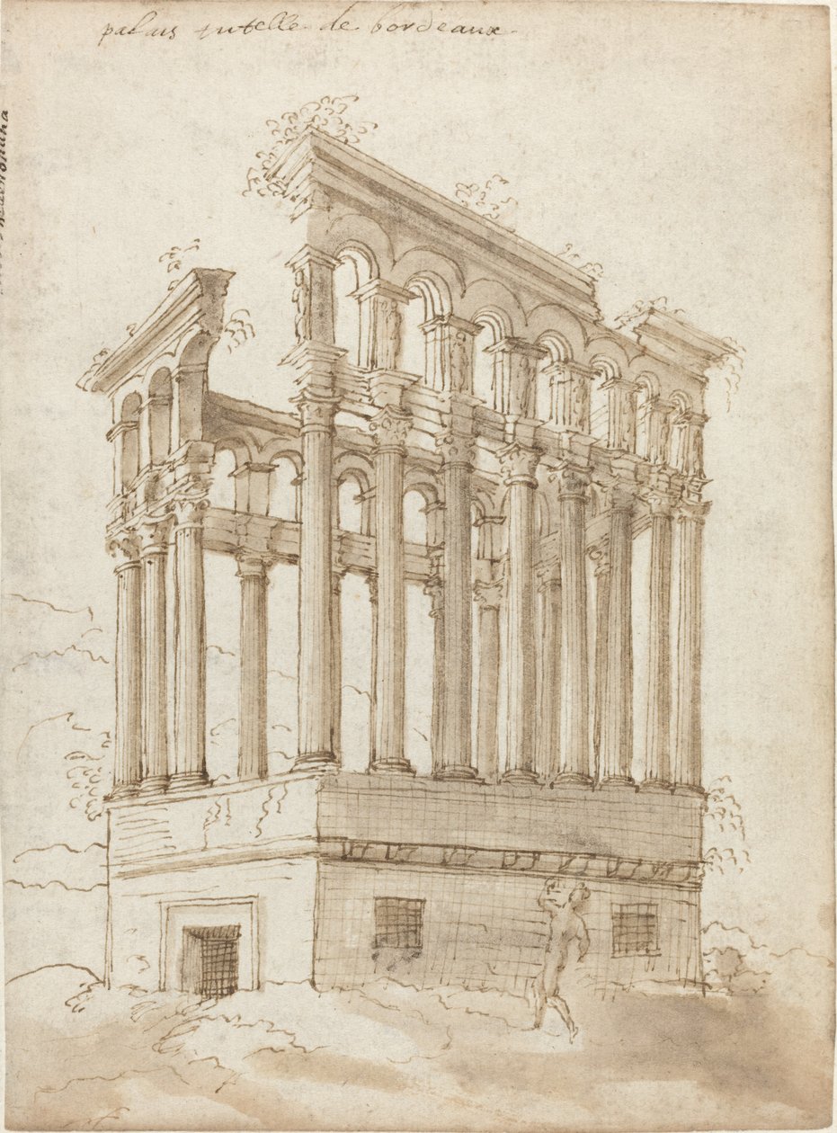 Bordeaux yakınlarındaki "Palais Tutelle" by Jacques Androuet Ducerceau I