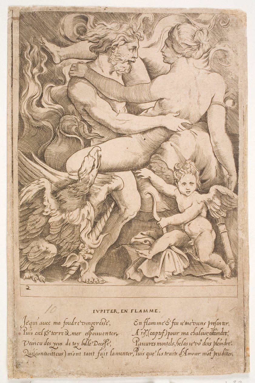 ateşli Jüpiter by Jacques Androuet Ducerceau d.Æ.